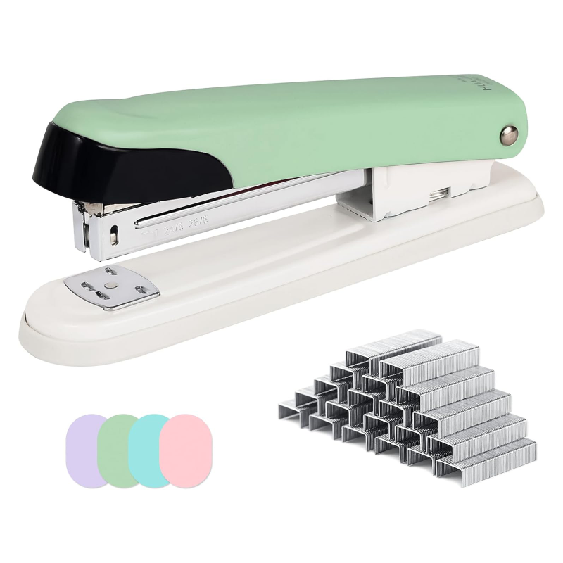 Stapler Heavy Duty - HUAJIE 6.5-Inch Metal Desktop Stapler, 25-Sheet