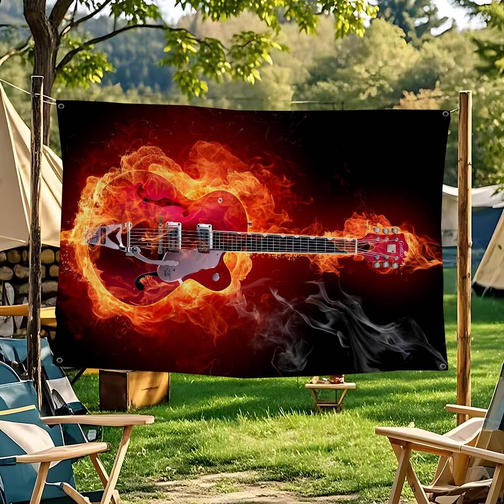Commercial Printing Company - Guitar Pattern Advanced Printing Commercial Advertising