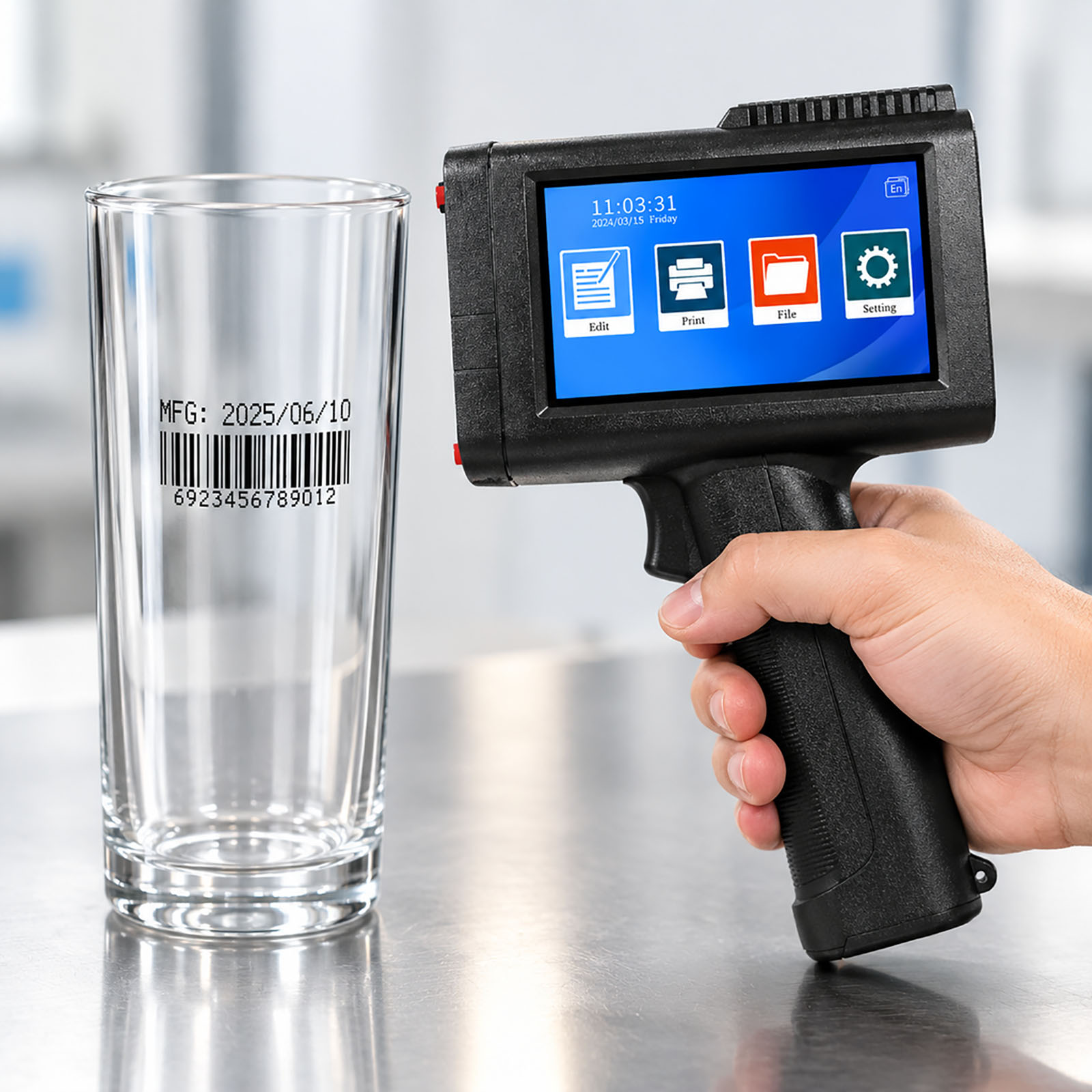 ZM-C13 12.7mm Handheld Inkjet  - Barcode Printer review and price