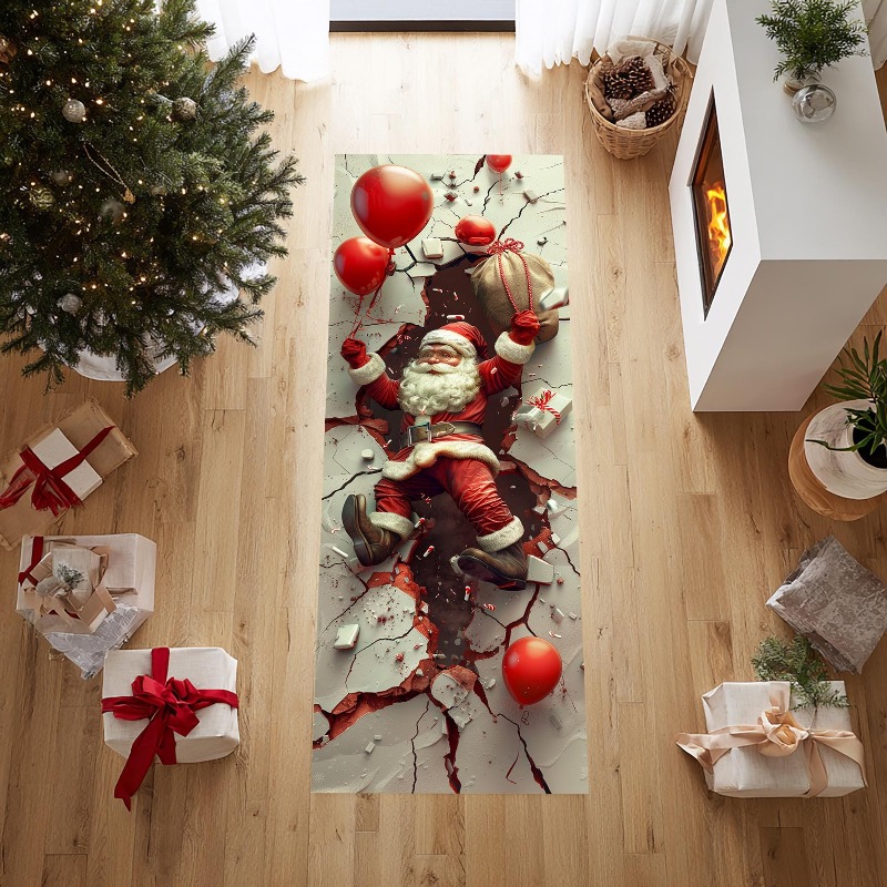 Santa Gift Print Runner Rug Pr - Commercial Fabric Printing Machine review and price