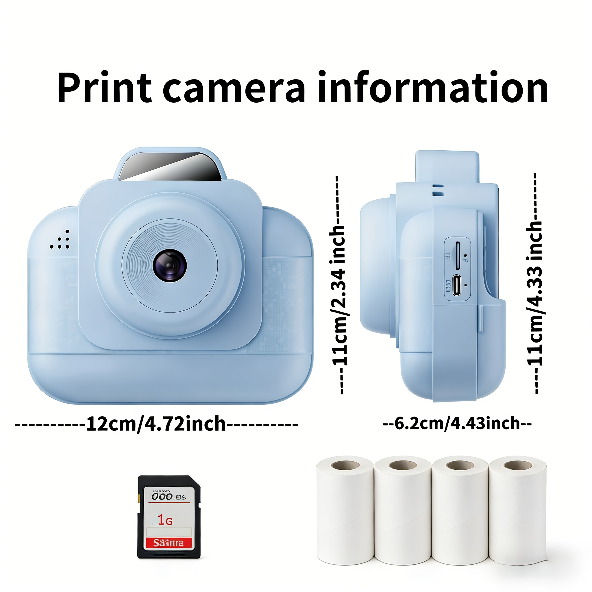 Portable photo printer (blue)  - Photo Printer review and price